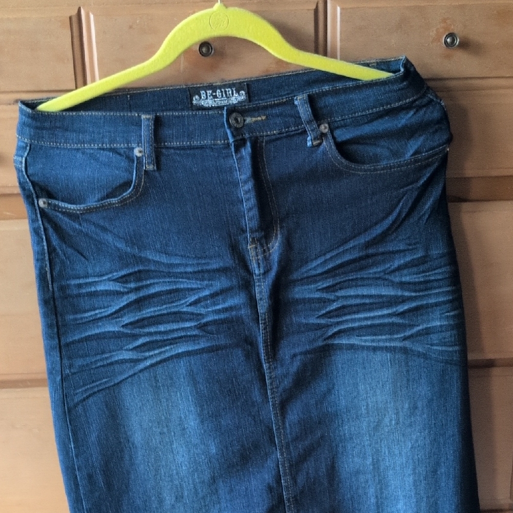 Long Denim Skirt